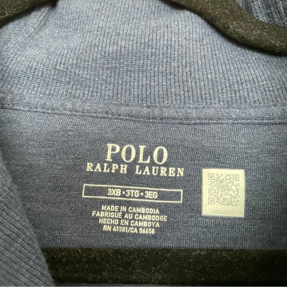 Polo Ralph Lauren Navy Luxury Jersey Shawl-Collar Pullover Sweater Size 3XB